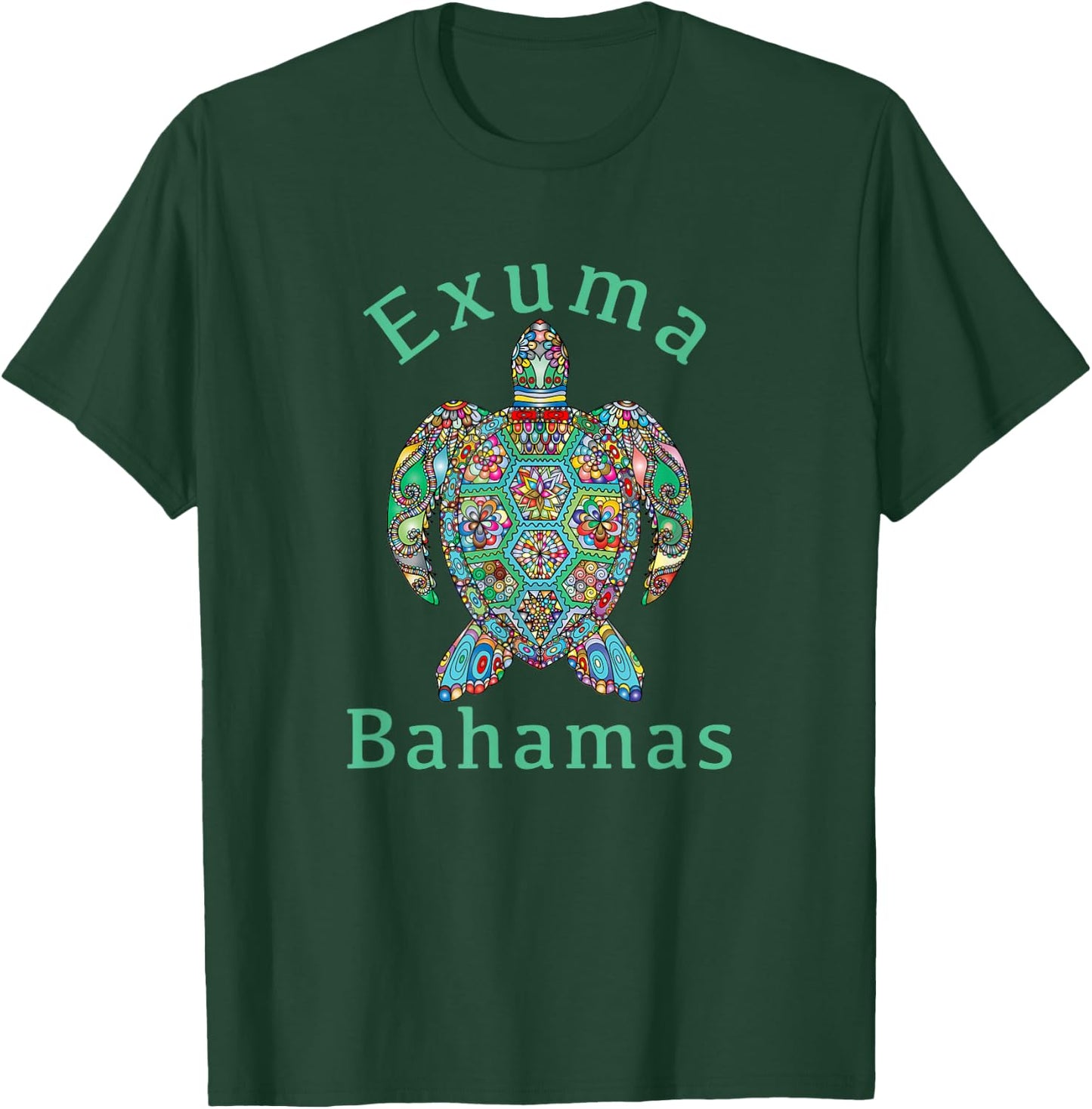 Exuma / Tribal Turtle Gift T-Shirt - T-Shirt | Forest