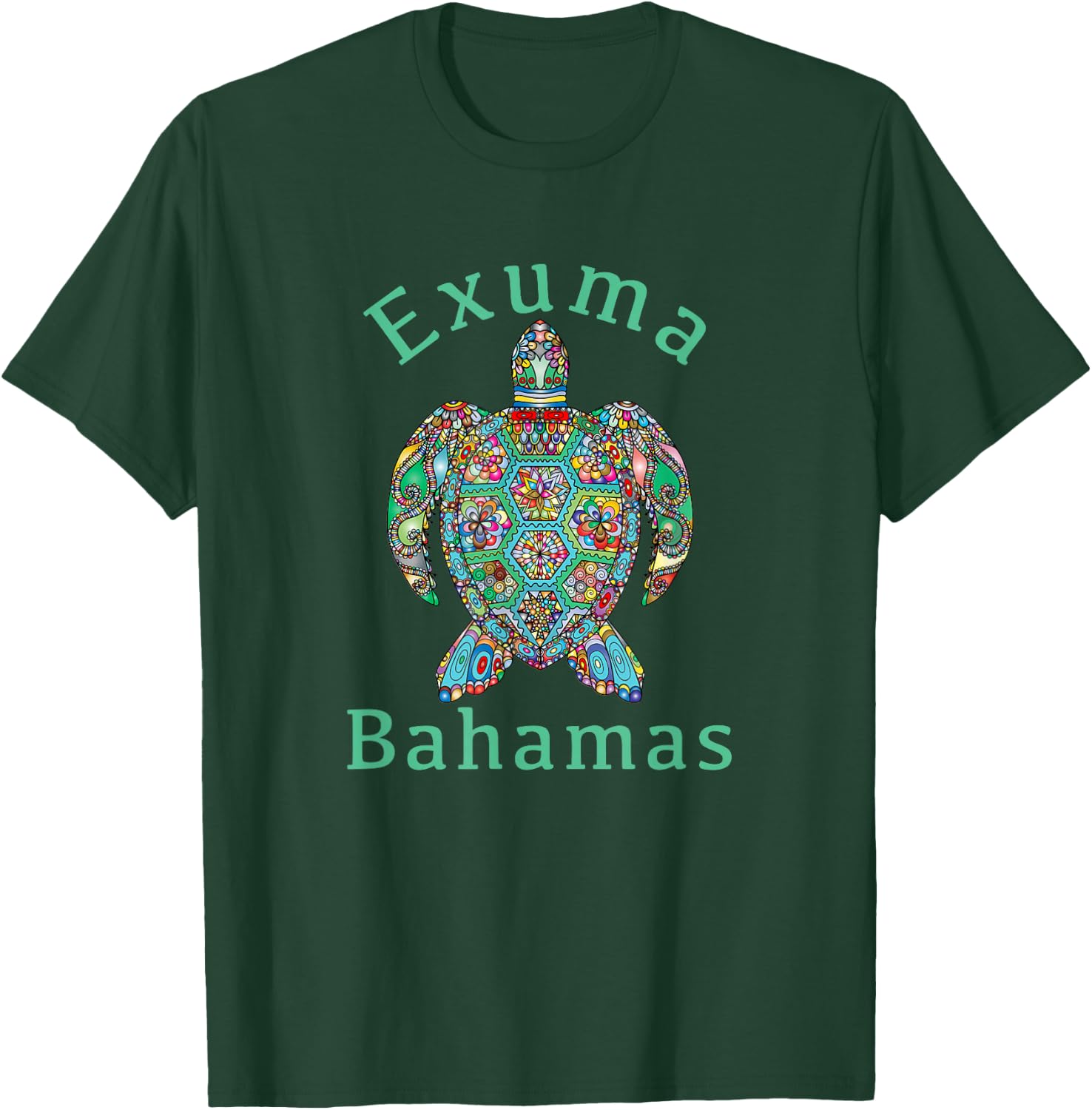 Exuma / Tribal Turtle Gift T-Shirt - T-Shirt | Forest
