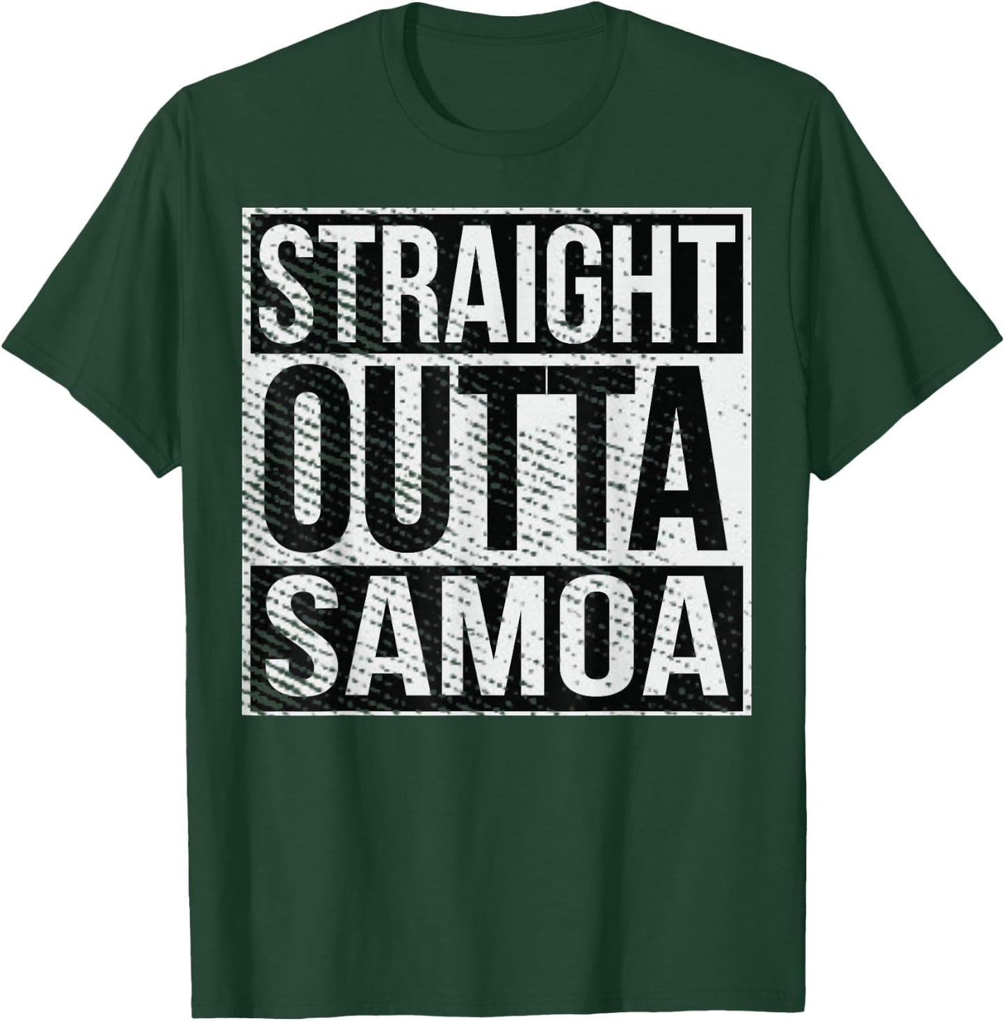 Straight Outta American Samoa Samoan Islander T-Shirt - T-Shirt | Forest
