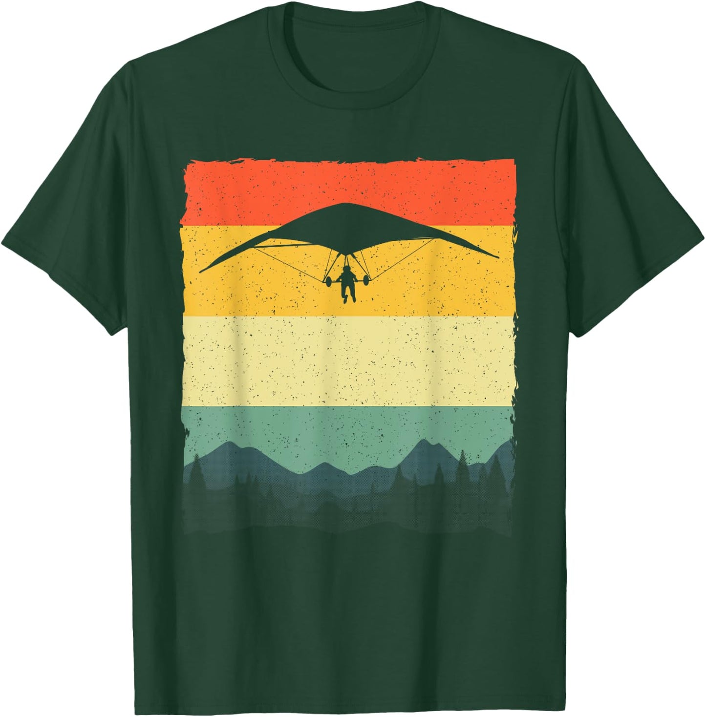 Vintage Hang Glider Design Women Hang Gliding Lover T-Shirt - T-Shirt | Forest