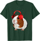 Guinea Pig With Headphones On T-Shirt - T-Shirt | Forest