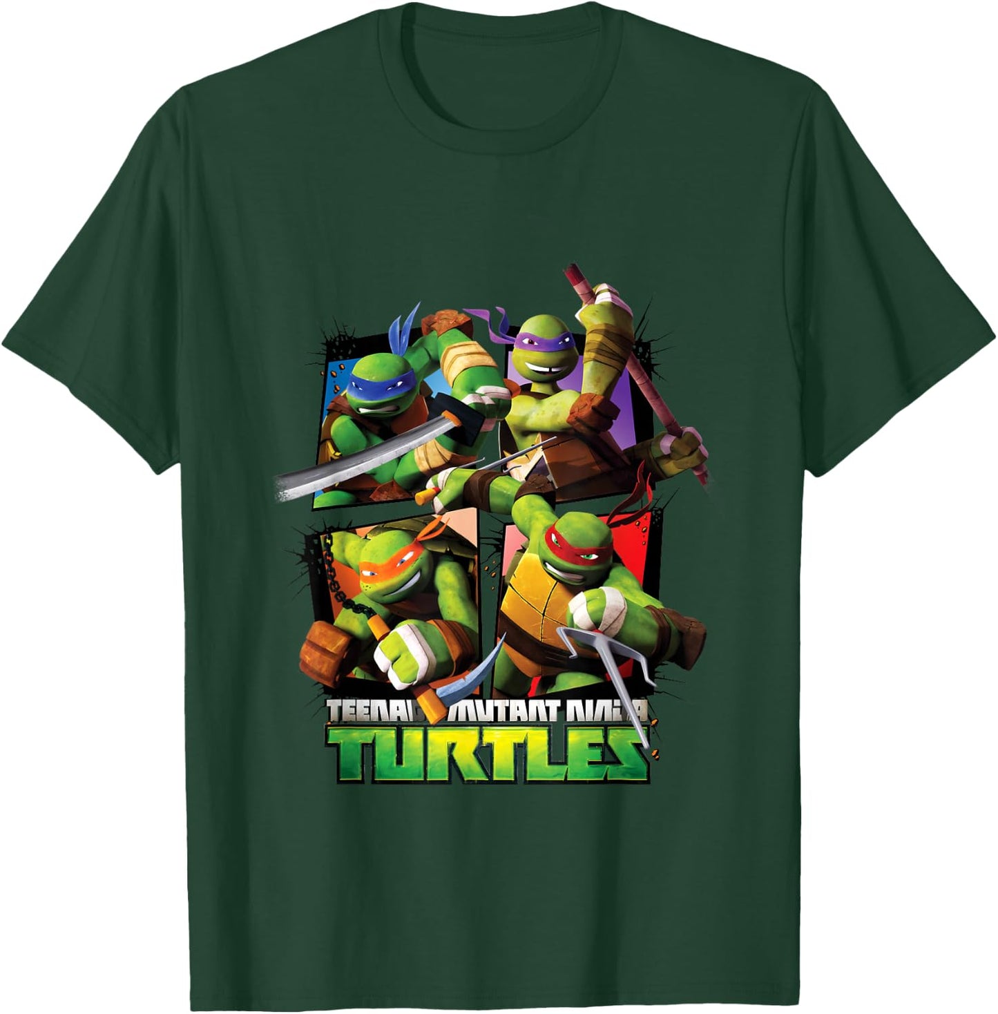 TMNT Ninja Turtle TV Series T-Shirt - T-Shirt | Forest
