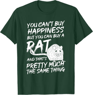 Funny Adorable Cute Small Rodent Pet Happy Rat Lovers Quote T-Shirt - T-Shirt | Forest
