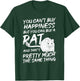 Funny Adorable Cute Small Rodent Pet Happy Rat Lovers Quote T-Shirt - T-Shirt | Forest