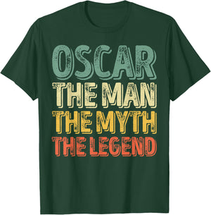 Oscar The Man The Myth The Legend Shirt First Name Oscar T-Shirt - T-Shirt | Forest