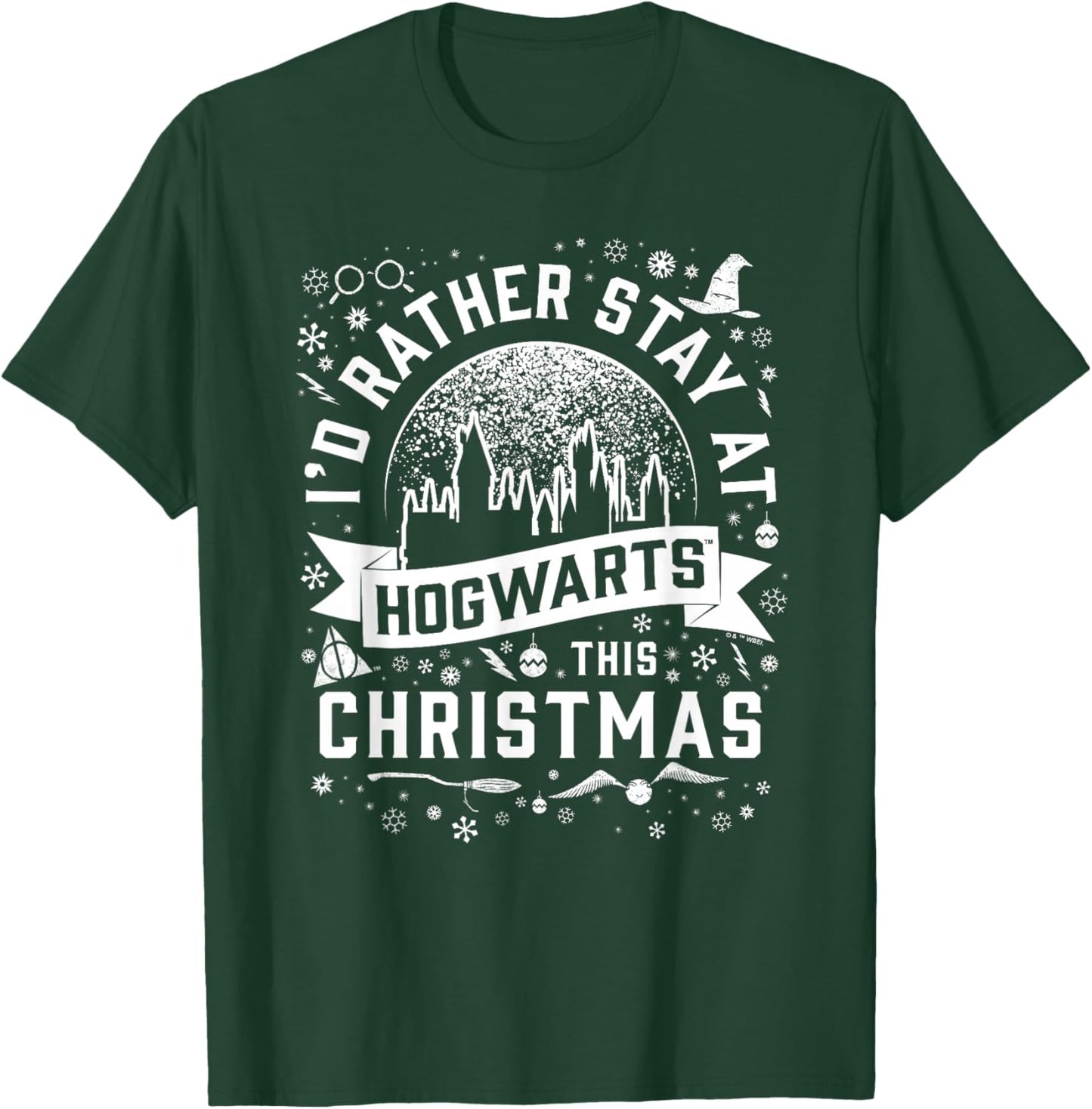 Harry Potter Hogwarts at Christmas T-Shirt - T-Shirt | Forest