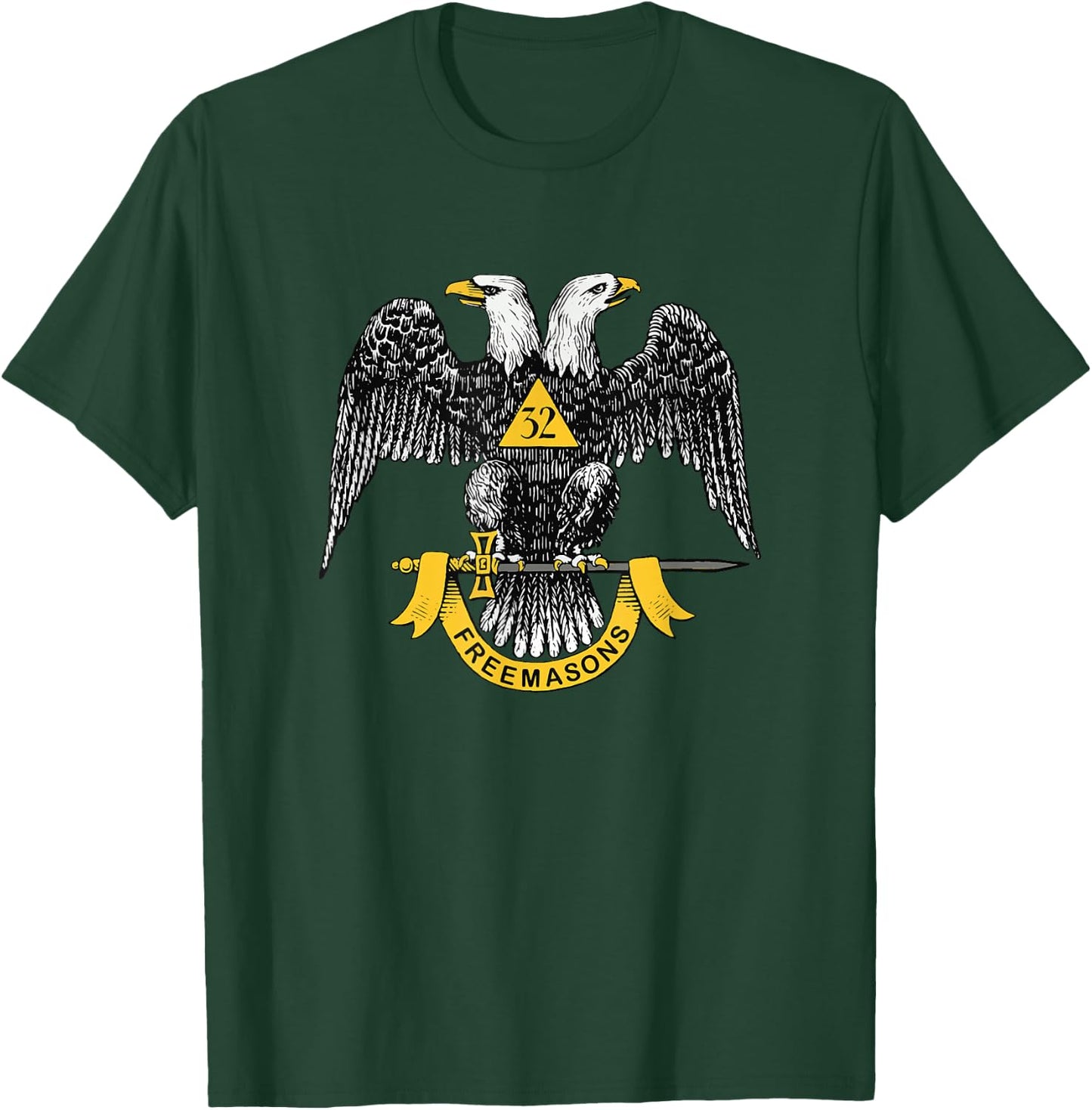 Scottish Rite Eagle 32nd Degree - Freemason Gifts T-Shirt - T-Shirt | Forest