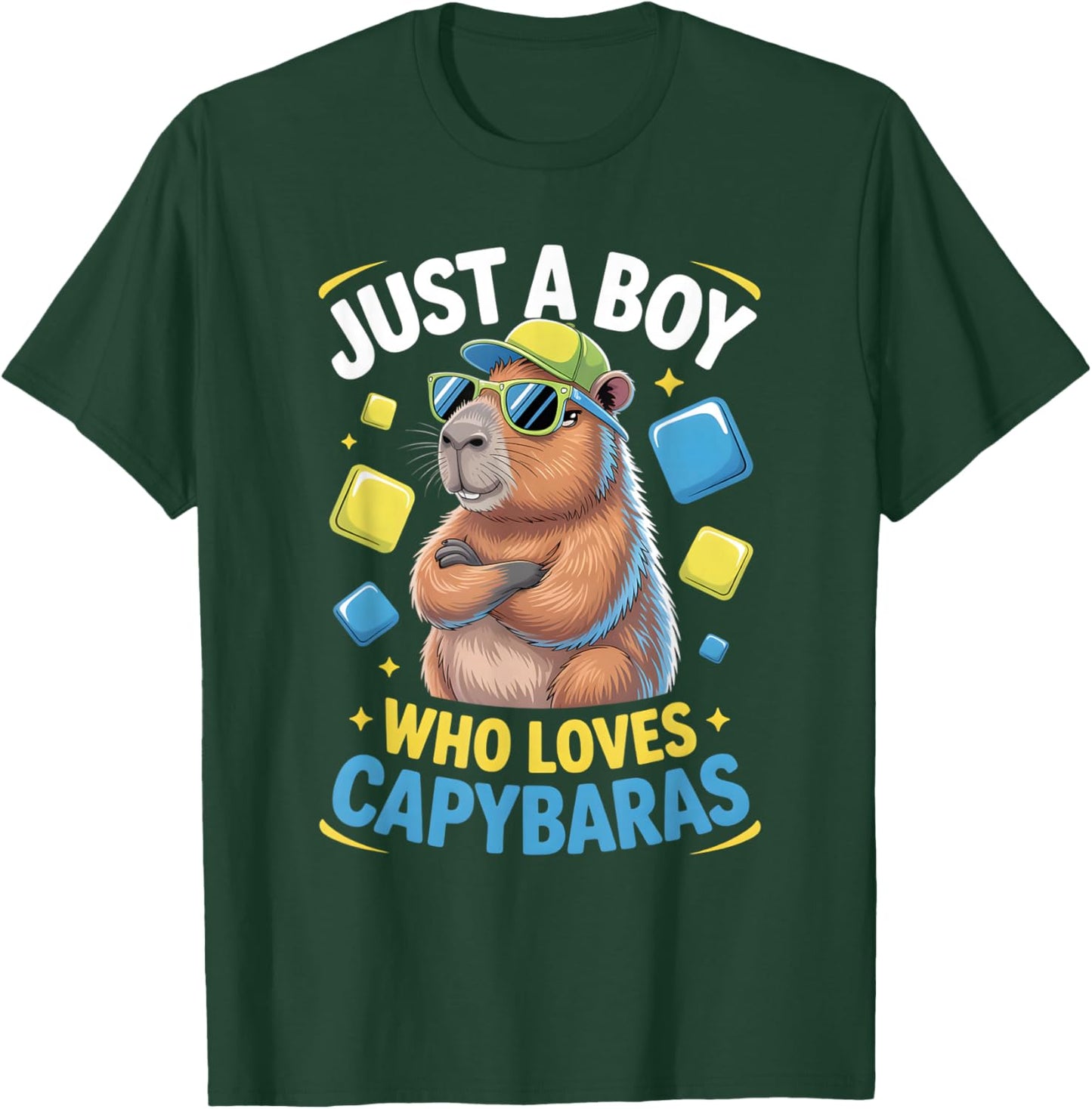 Boys Capybara T-Shirt - T-Shirt | Forest