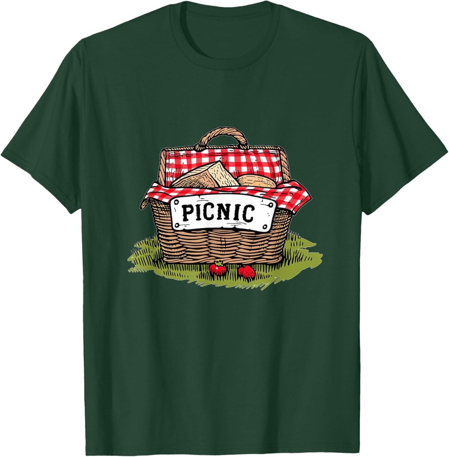 Picnic Basket for Spring and Summer T-Shirt - T-Shirt | Forest