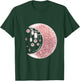 Rose Pink Half Crescent Moon Stars Ornaments Galaxy T-Shirt - T-Shirt | Forest