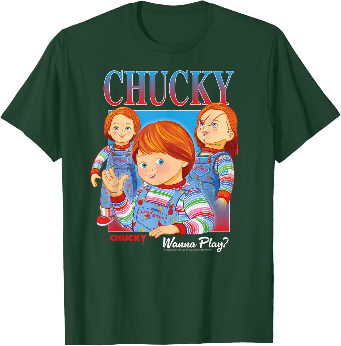 Chucky Wanna Play Vintage T-Shirt - T-Shirt | Forest