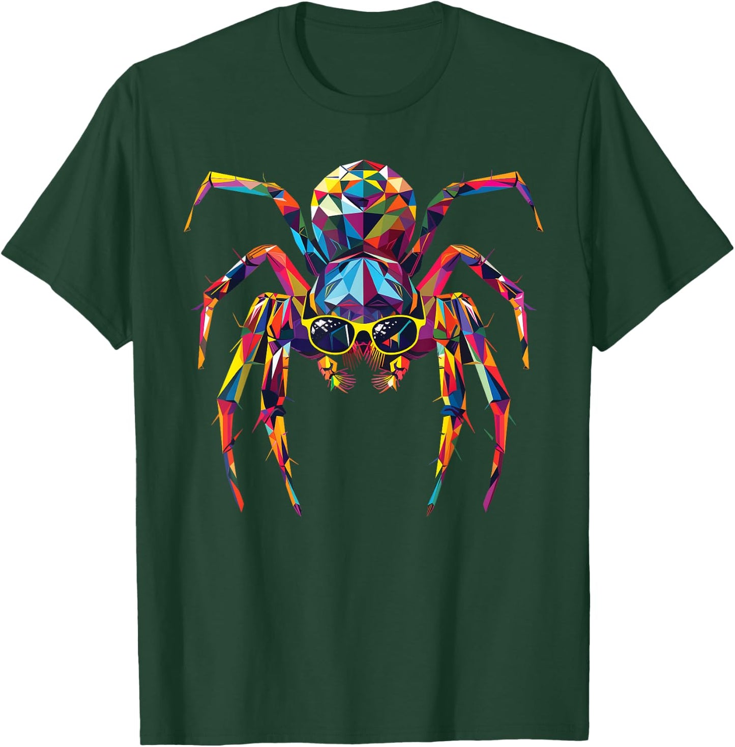 Spider Dad Mom Cool Sunglasses - Spider T-Shirt - T-Shirt | Forest