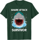 Shark Attack Survivor - Shark Lover T-Shirt - T-Shirt | Forest