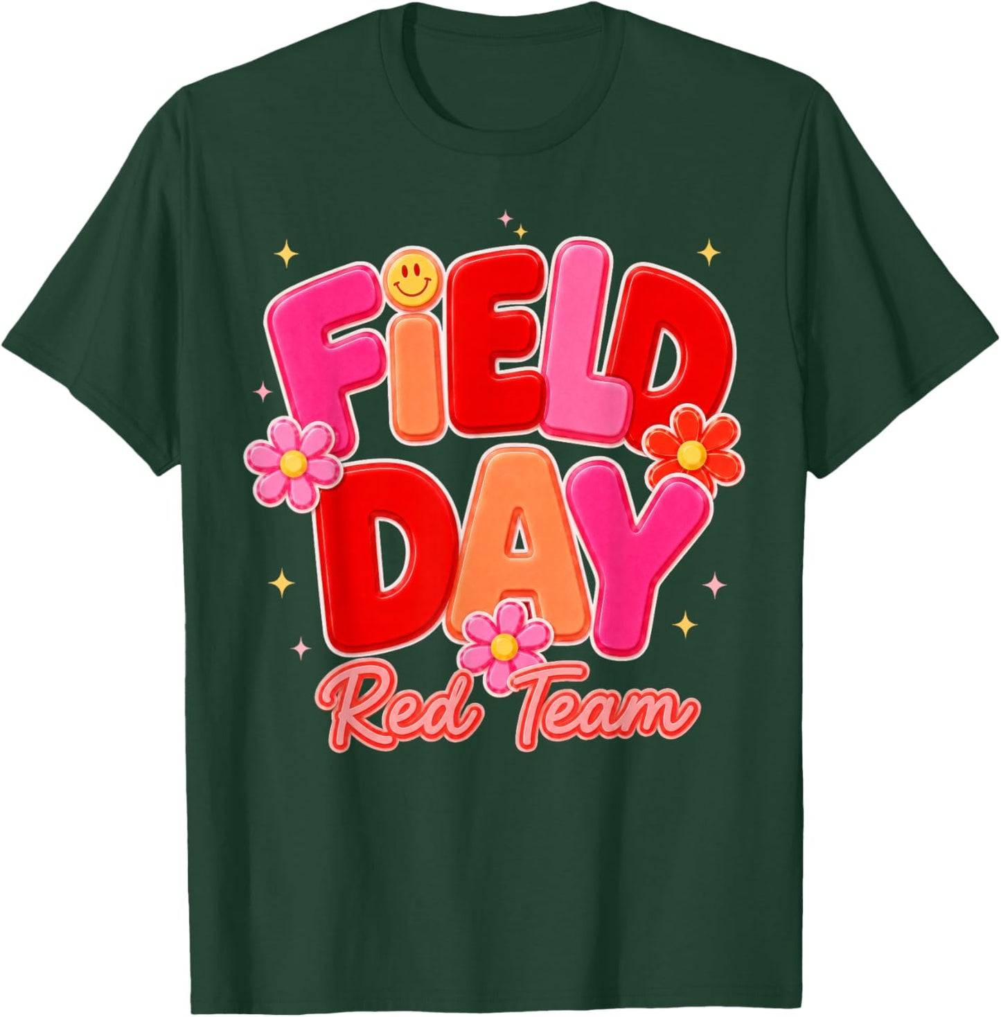 Field Day Red Team Let The Games Begin Fun Day Field Trip T-Shirt - T-Shirt | Forest