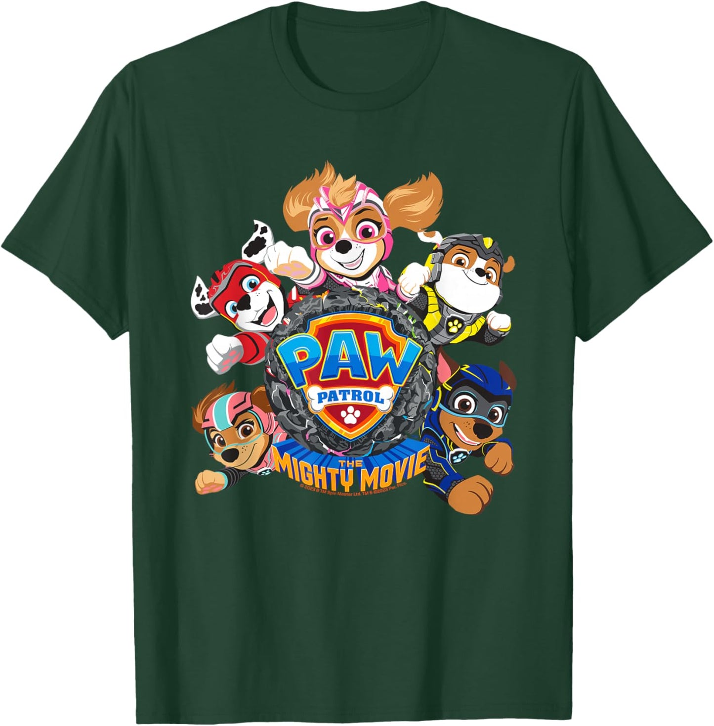 PAW Patrol: The Mighty Movie Flying T-Shirt - T-Shirt | Forest