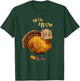 Thanksgiving Turkey Cat Meow Funny Men Women Thanksgiving T-Shirt - T-Shirt | Forest