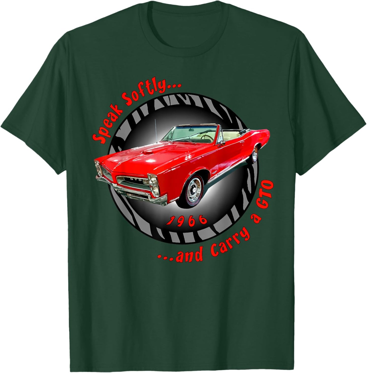 1966 66 GTO Classic Car Old School Muscle Yellow Car T-Shirt - T-Shirt | Forest