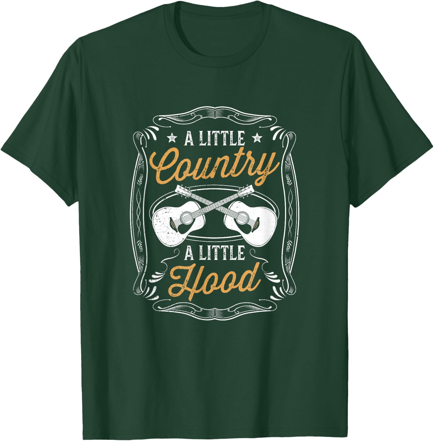 A Little Country A Little Hood Saying Folk Music Lover Gifts T-Shirt - T-Shirt | Forest