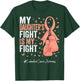 Peach Ribbon Daughter Endometrial Cancer Awareness T-Shirt - T-Shirt | Forest