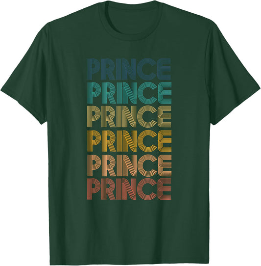 Retro Vintage Prince Classic Name Cool 80s 90s T-Shirt - T-Shirt | Forest