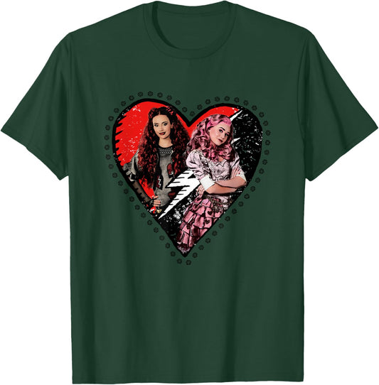 Disney Descendants: The Rise of Red Red & Bridget Heart T-Shirt - T-Shirt | Forest