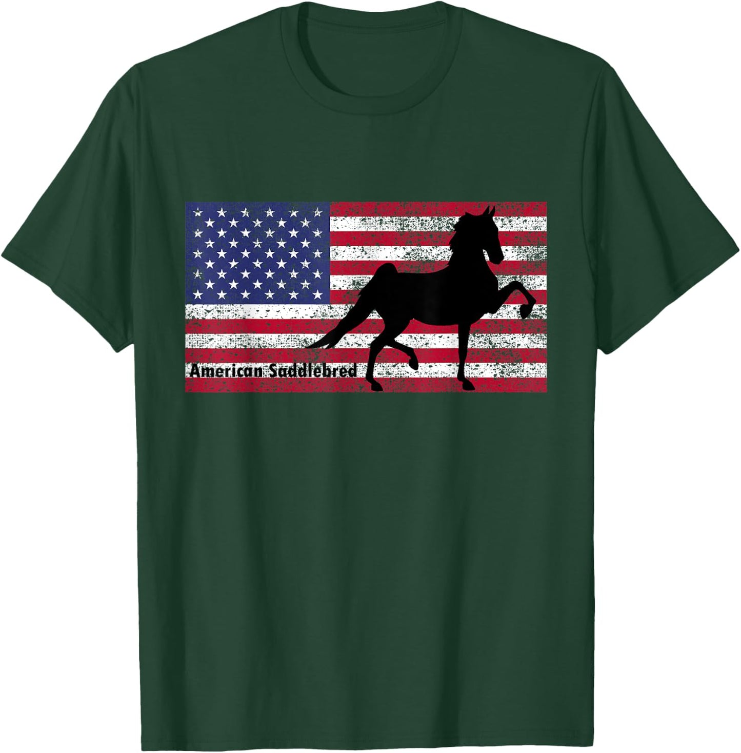 American Saddlebred Horse Training Gaited Horses Men T Shirt T-Shirt - T-Shirt | Forest