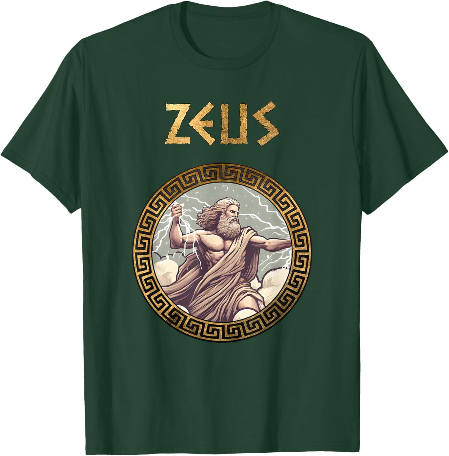 Zeus Ancient Greek God Ancient Greece Mythology T-Shirt - T-Shirt | Forest
