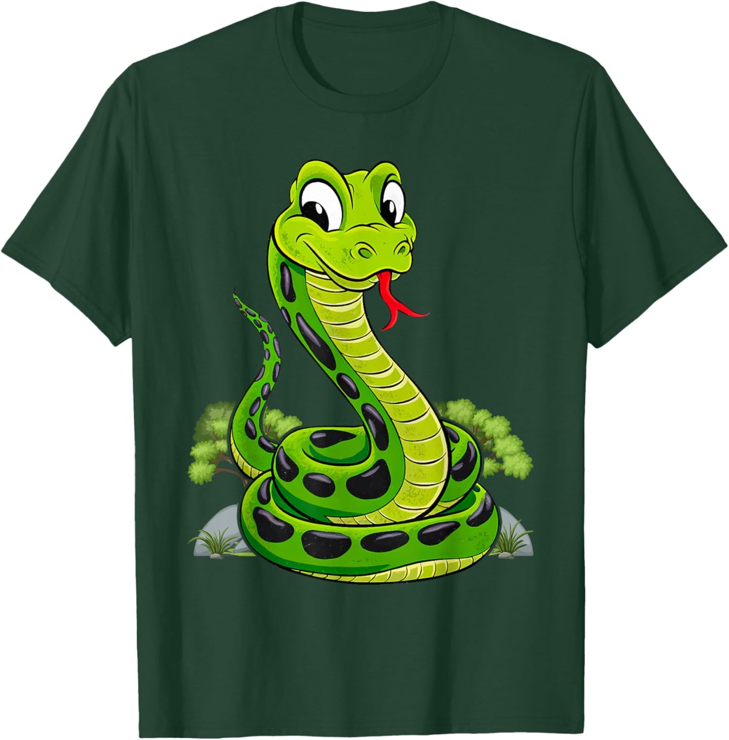 Reptile Kids Cute Snake T-Shirt - T-Shirt | Forest