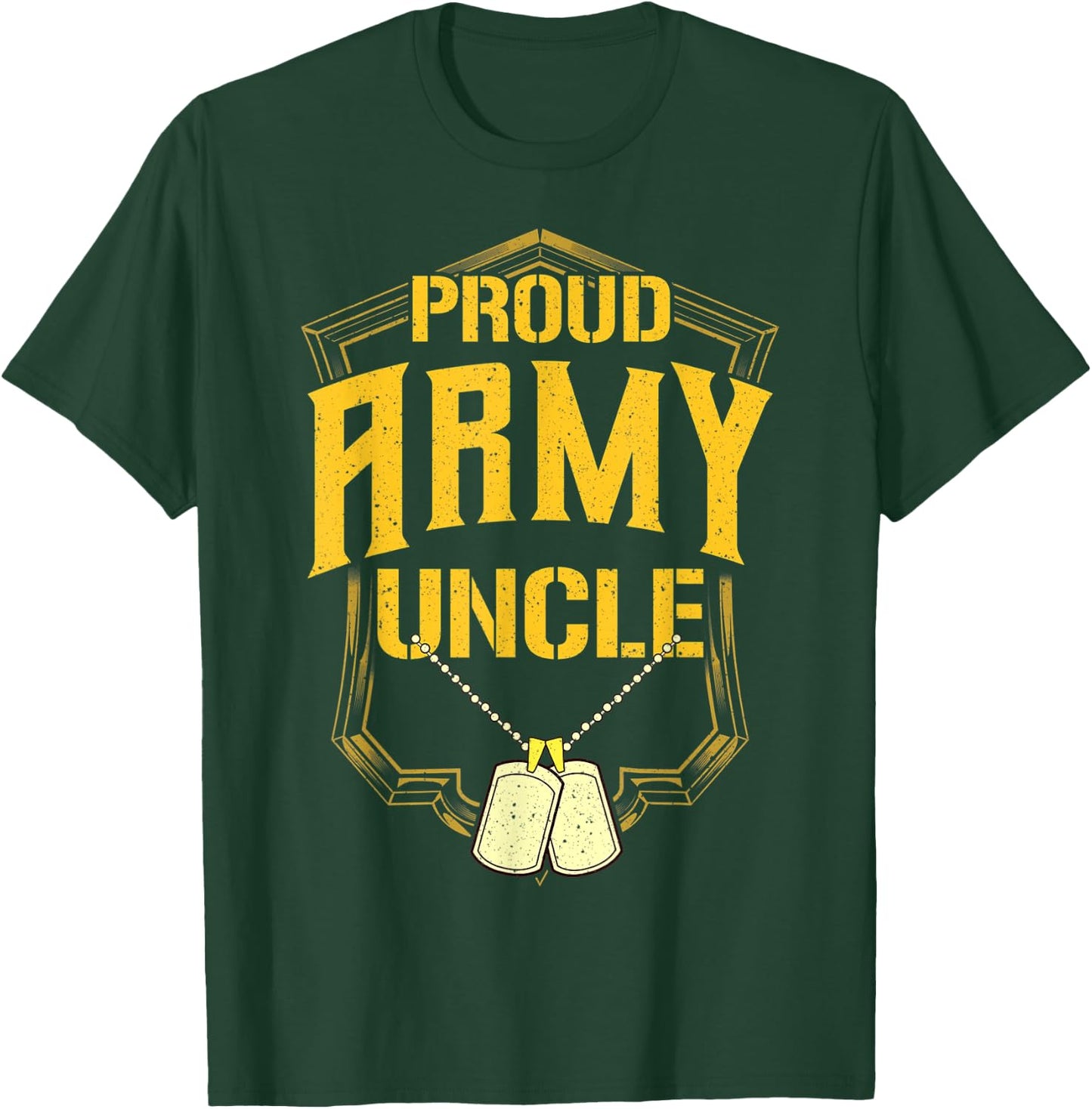Proud Army Uncle Shirt Military Pride T Shirt T-Shirt - T-Shirt | Forest