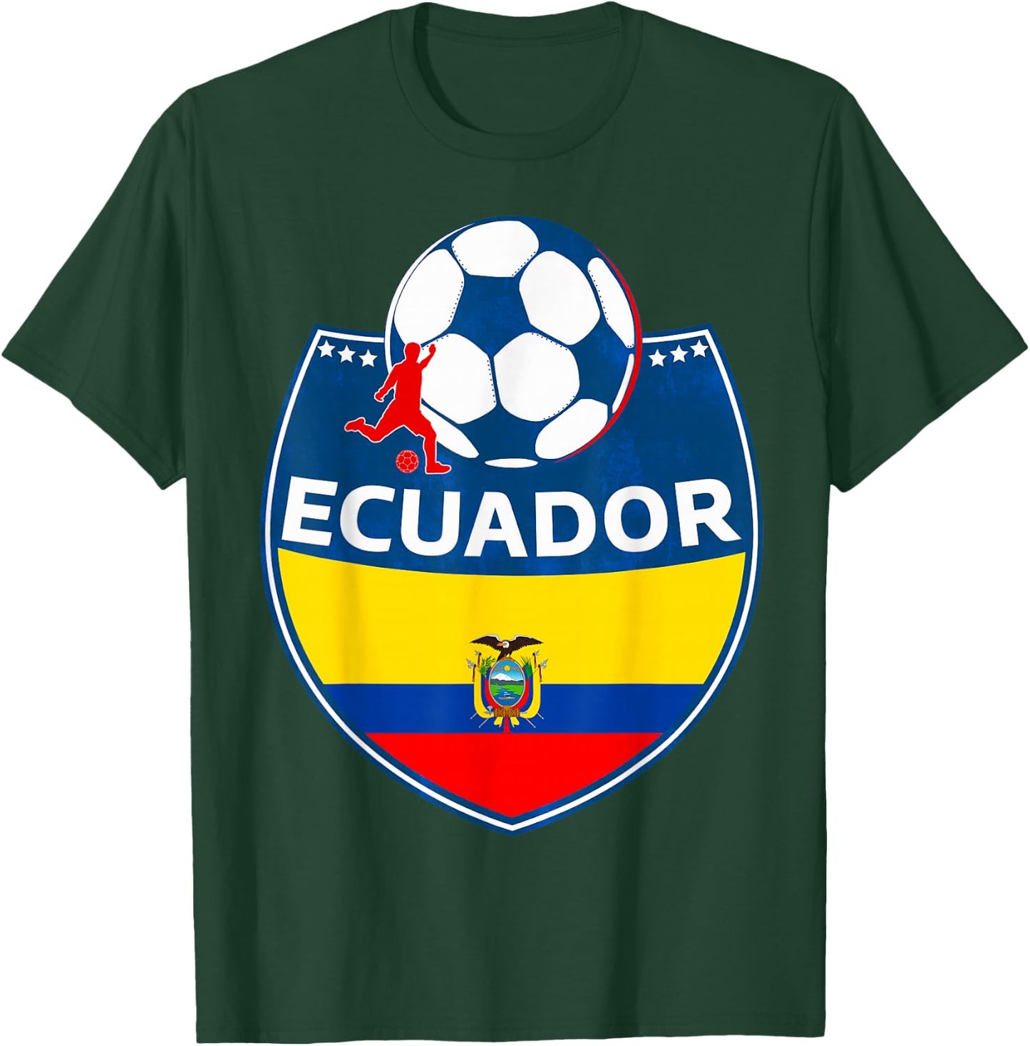 Ecuador Flag Ecuadorian Pride Lovers T-Shirt - T-Shirt | Forest