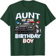 Aunt Of The Birthday Boy Policeman Officer Party T-Shirt - T-Shirt | Forest