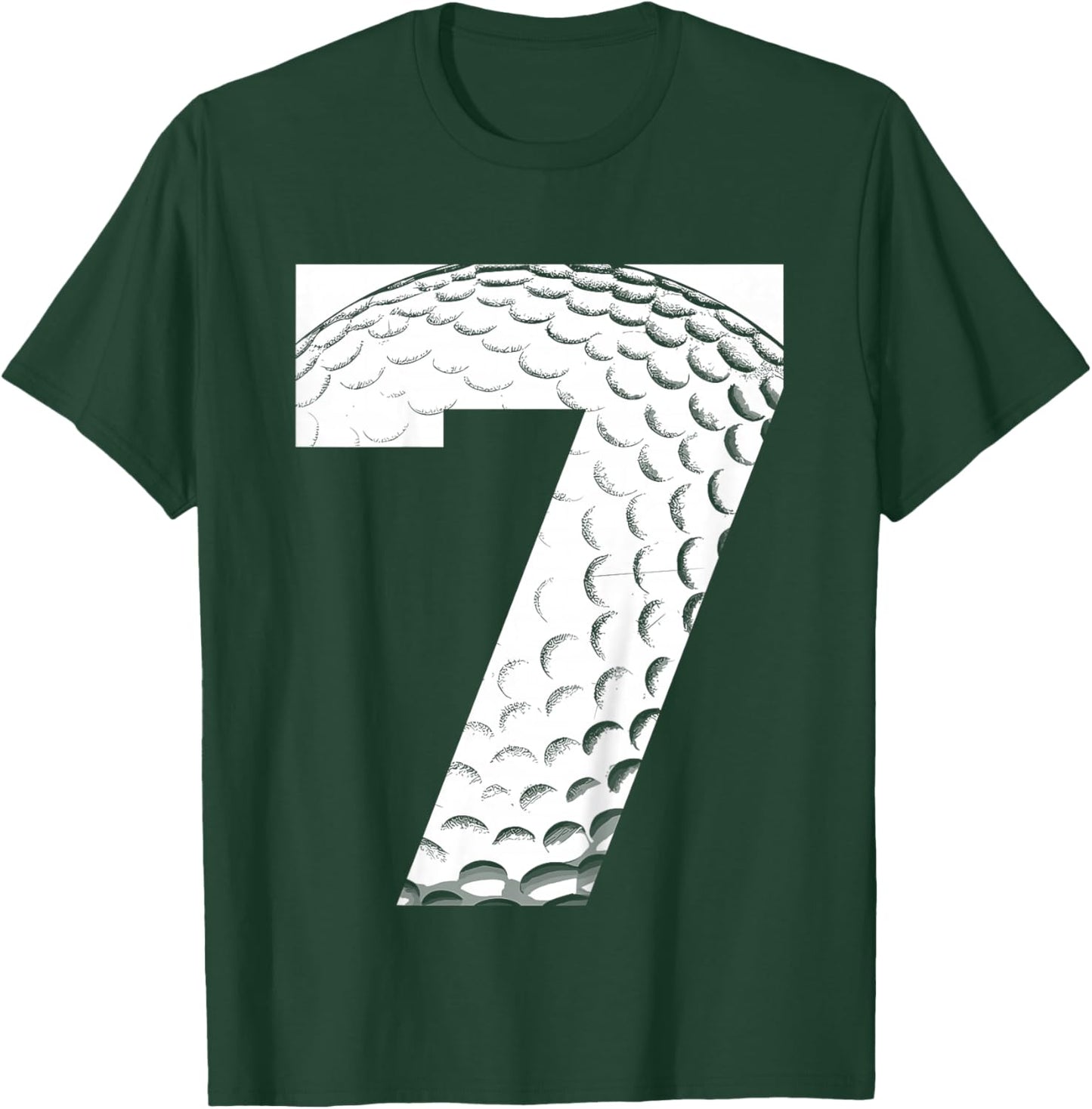 Kids 7th Birthday Boy Golf Player Golf 7 Years Old T-Shirt - T-Shirt | Forest