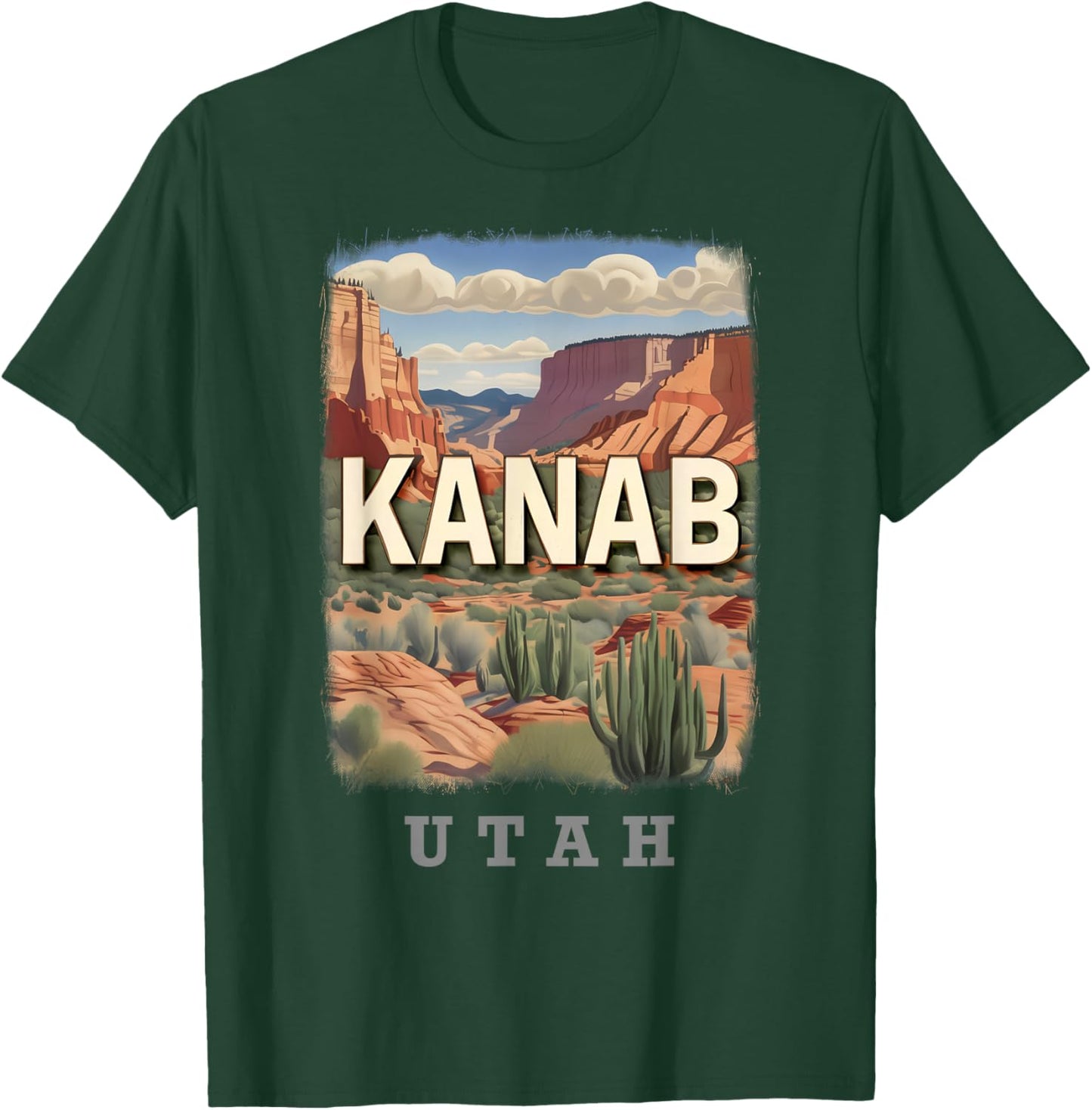 Kanab Utah UT Red Rock Vista SD054 T-Shirt - T-Shirt | Forest
