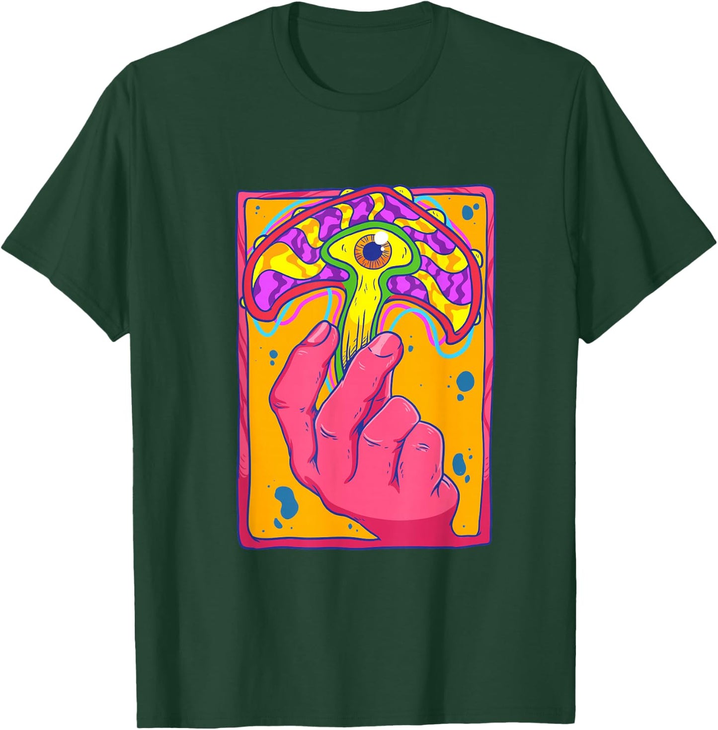 Psychedelic Mushroom Shirt Weirdcore Magic Mushroom Lover T-Shirt - T-Shirt | Forest