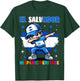 El Salvador Dabbing Kid Hispanic Heritage Celebration Kids T-Shirt - T-Shirt | Forest