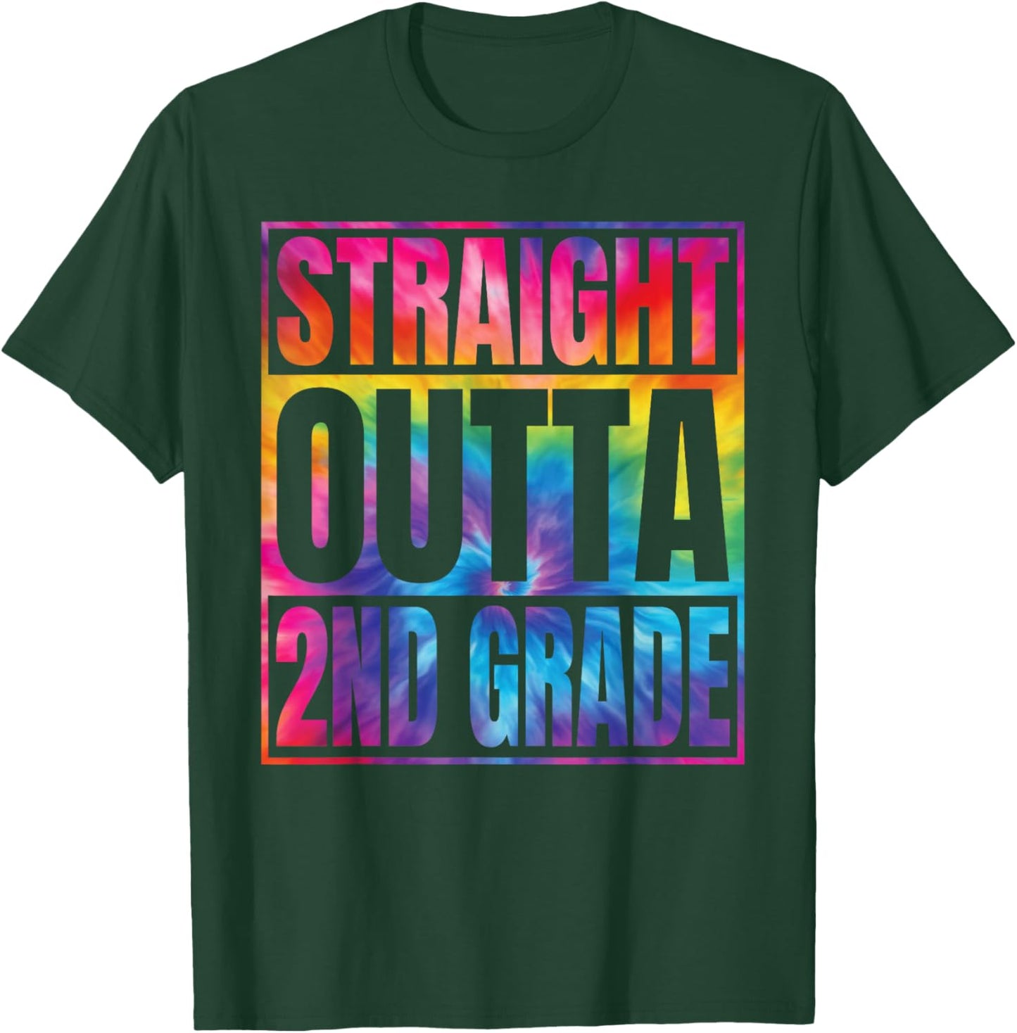 Straight Outta 2nd Grade Great Graduation Gifts Second Grade T-Shirt - T-Shirt | Forest
