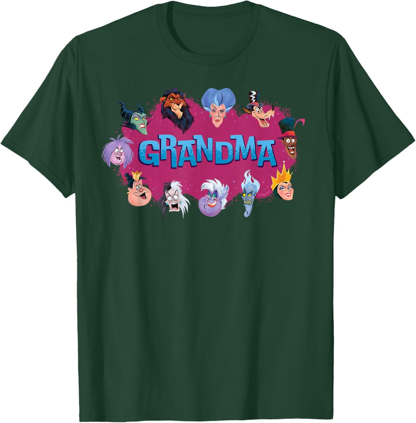 Disney Villain Squad Family Trip Vacation Reunion Grandma T-Shirt - T-Shirt | Forest