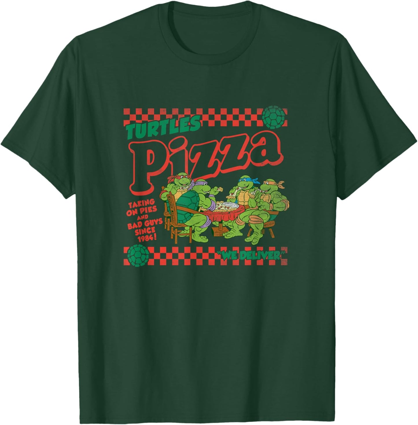 Teenage Mutant Ninja Turtles Pizza Delivery Classic Logo T-Shirt - T-Shirt | Forest