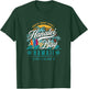 Hanalei Bay North Shore Kauai Hawaii Retro Sun Surf Fishing T-Shirt - T-Shirt | Forest