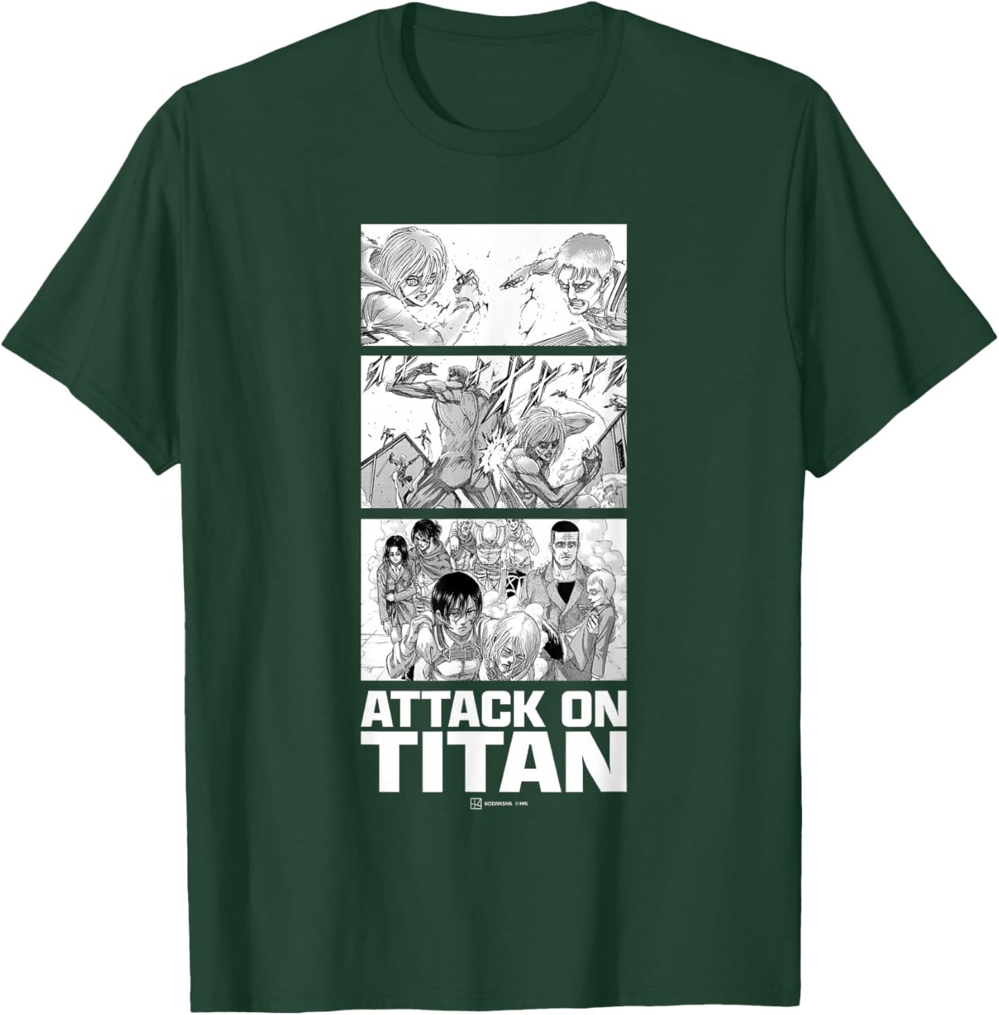 Attack on Titan Annie Leonhart VS Reiner Braun Stack Manga T-Shirt - T-Shirt | Forest