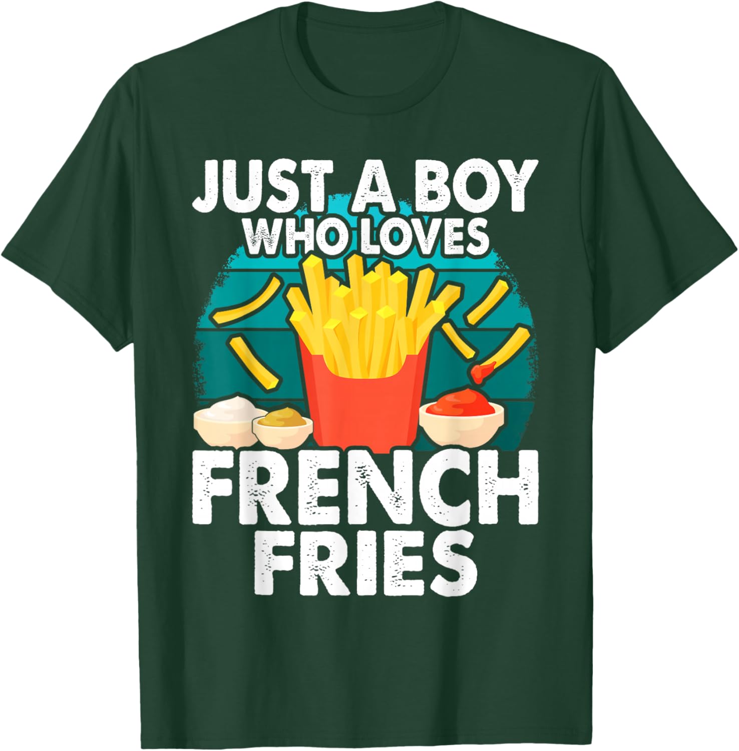 Cool Just a Boy Who Loves French Fries Boys Kids Toddler T-Shirt - T-Shirt | Forest