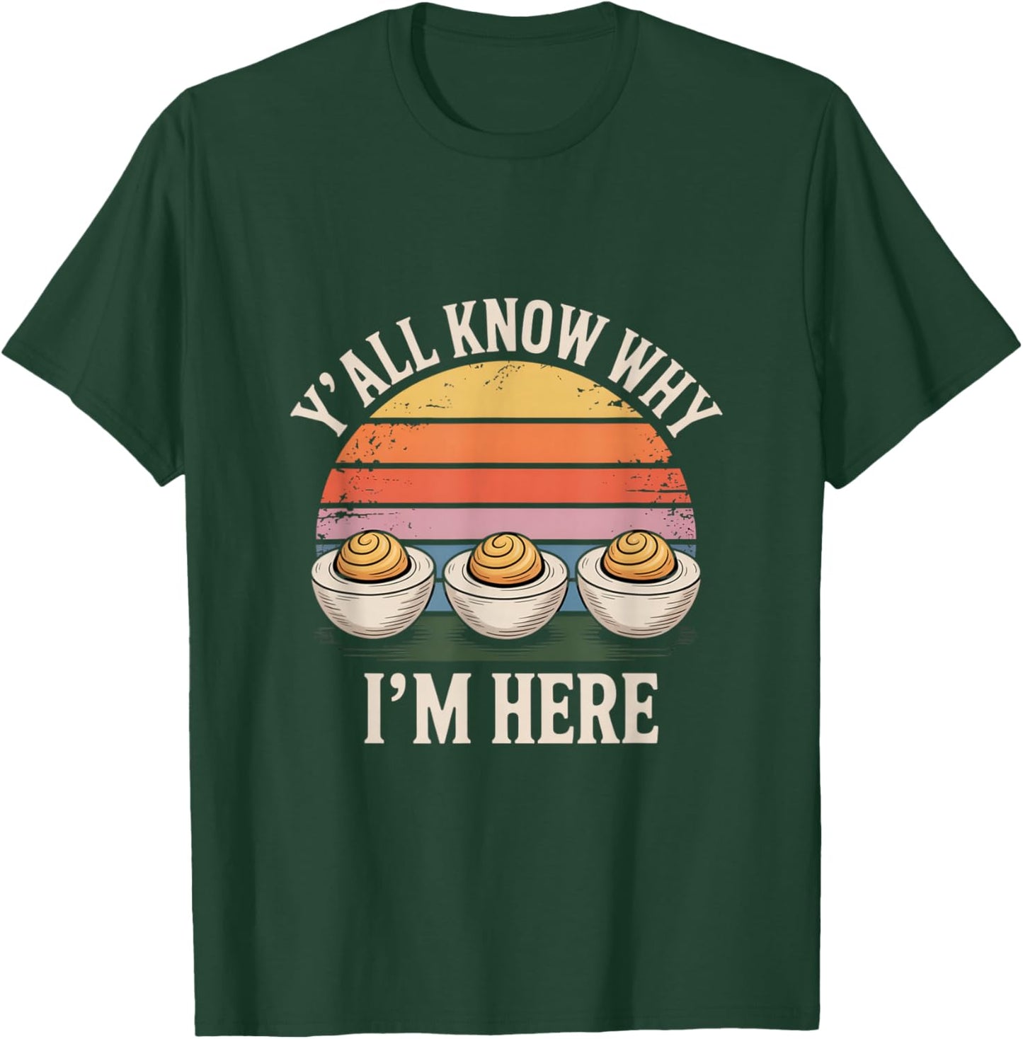Thanksgiving Deviled Egg Retro Deviled Eggs Lover T-Shirt - T-Shirt | Forest