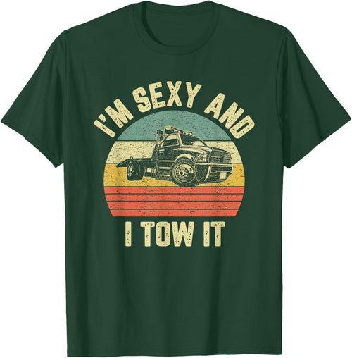 Tow Truck Driver Shirt Funny Towing Car Flat Bed Tow Truck