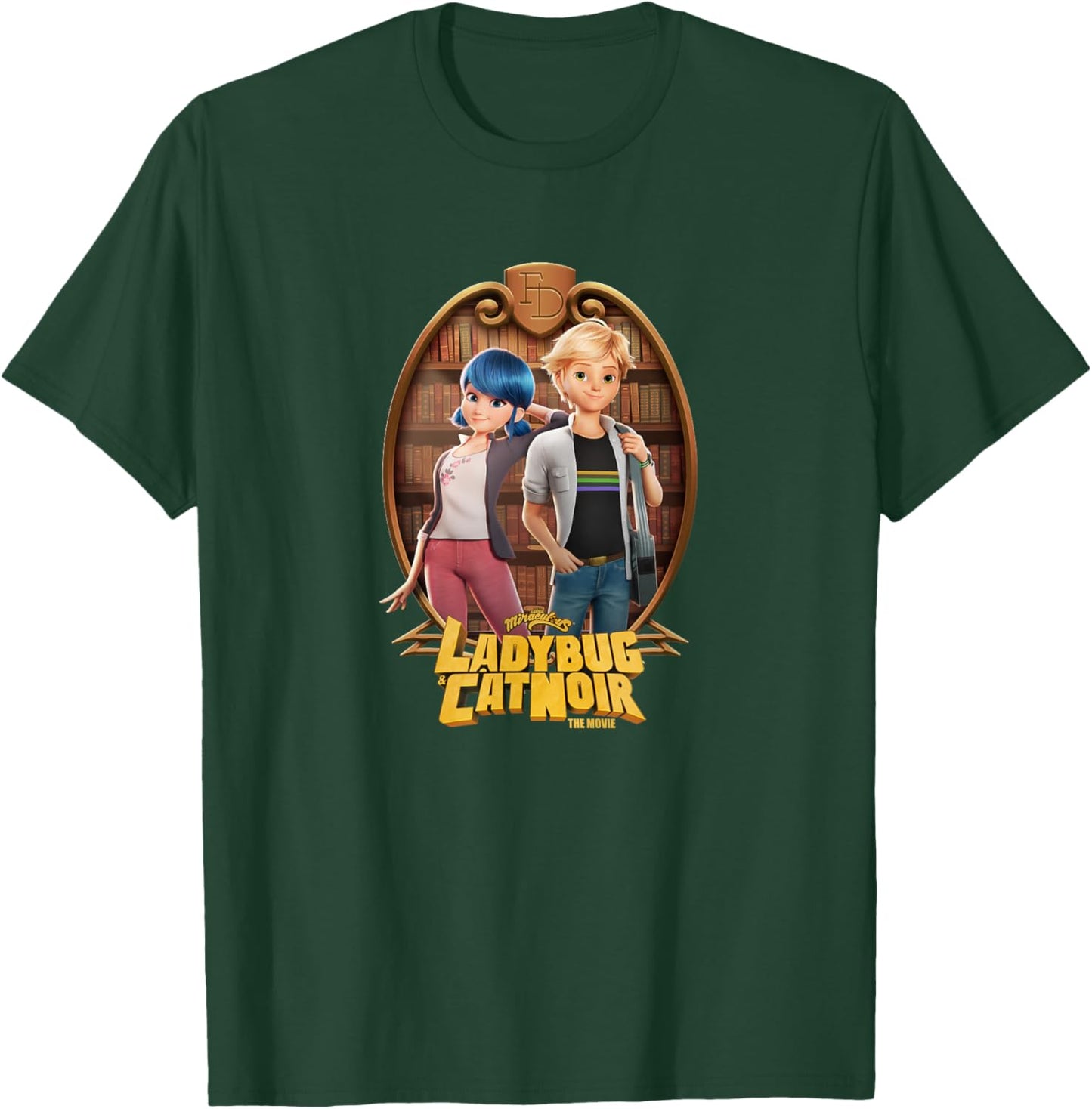 Miraculous Ladybug and Cat Noir The Movie Marinette Adrien T-Shirt - T-Shirt | Forest