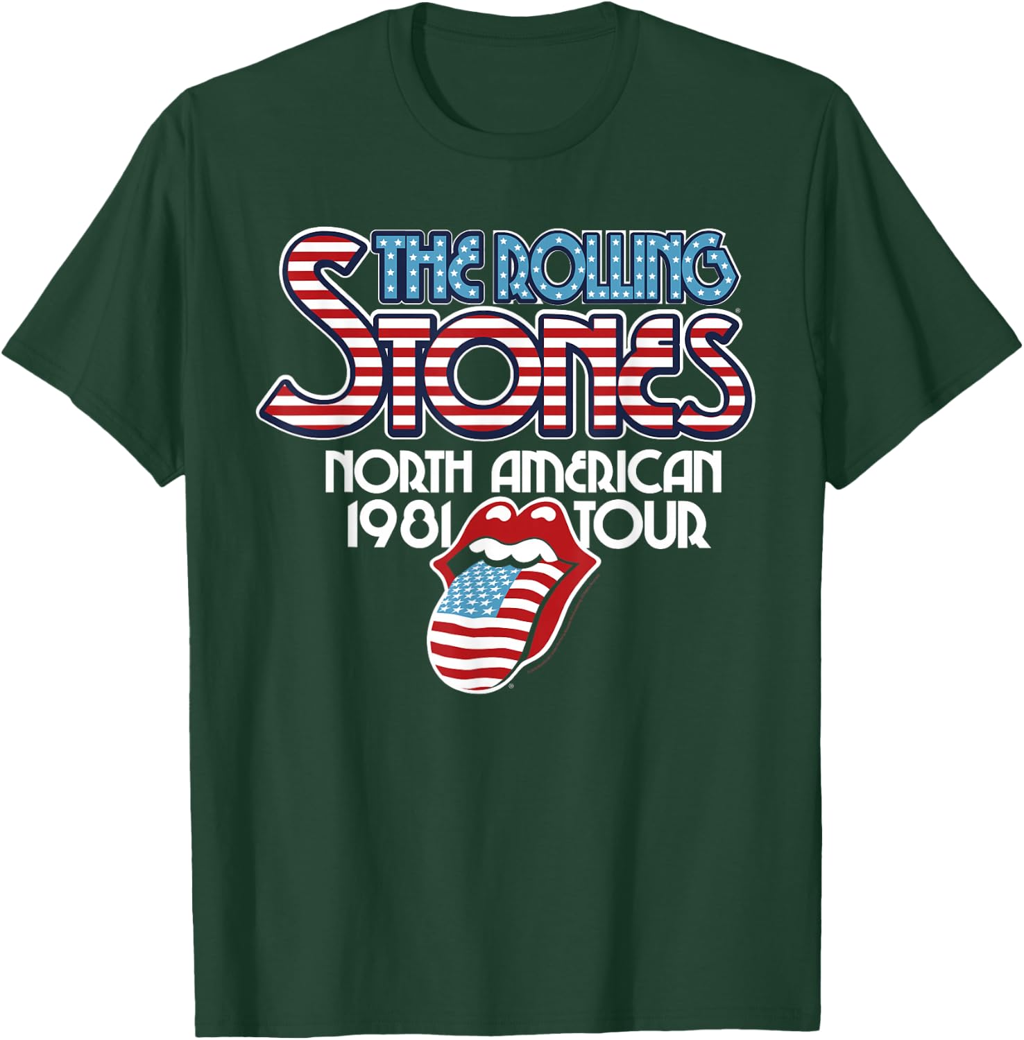 Rolling Stones Official NA Tour 1981 T-Shirt - T-Shirt | Forest