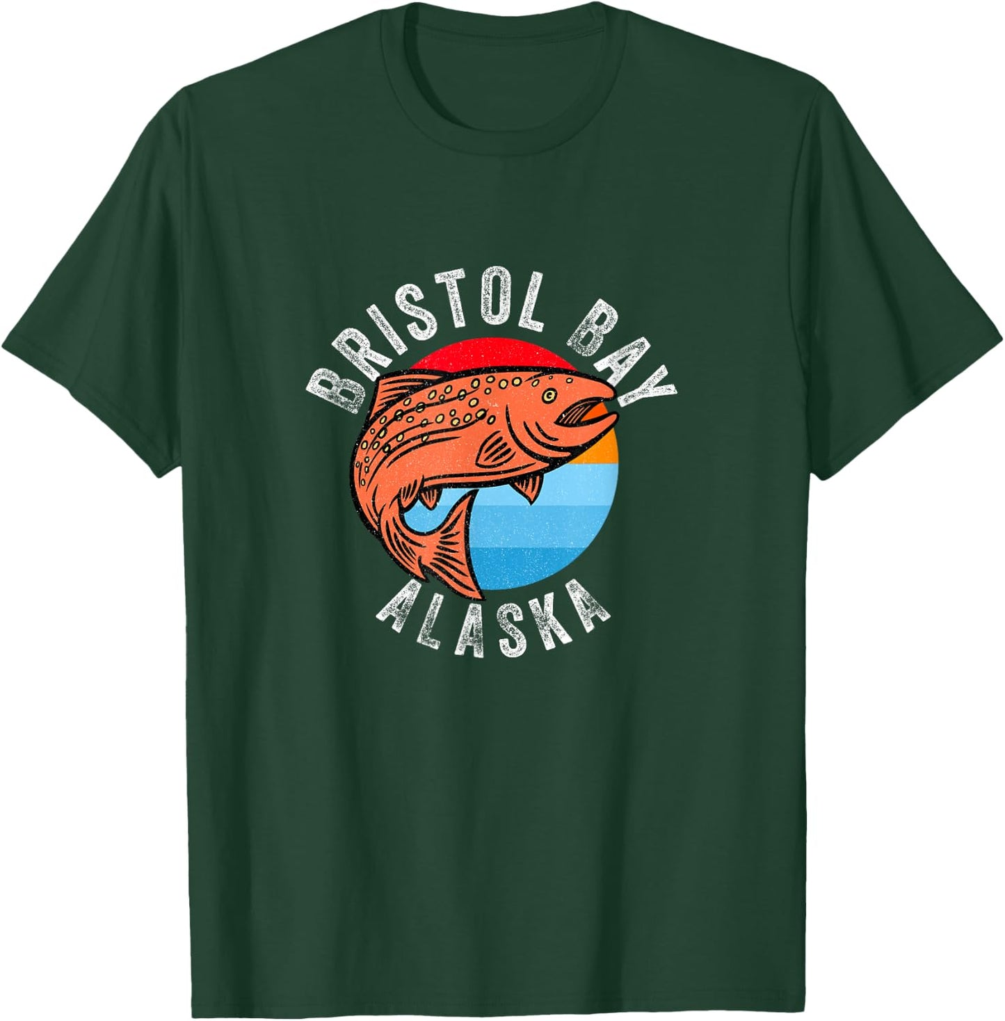 Bristol Bay Alaska Fishing Salmon Angler T-Shirt - T-Shirt | Forest