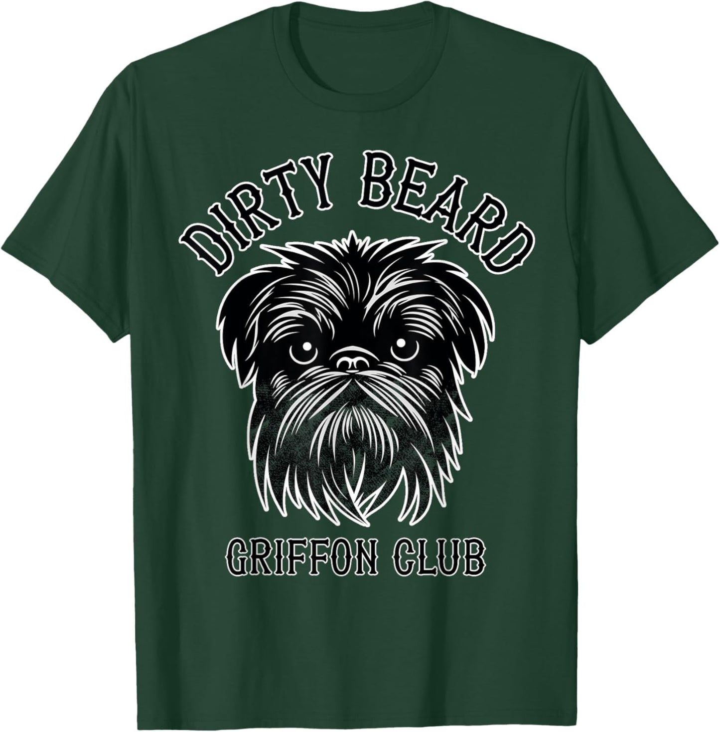 Dirty Beard Griffon Club - Brussels Griffon Dog - Biker Women Girls Kids T-Shirt - T-Shirt | Forest