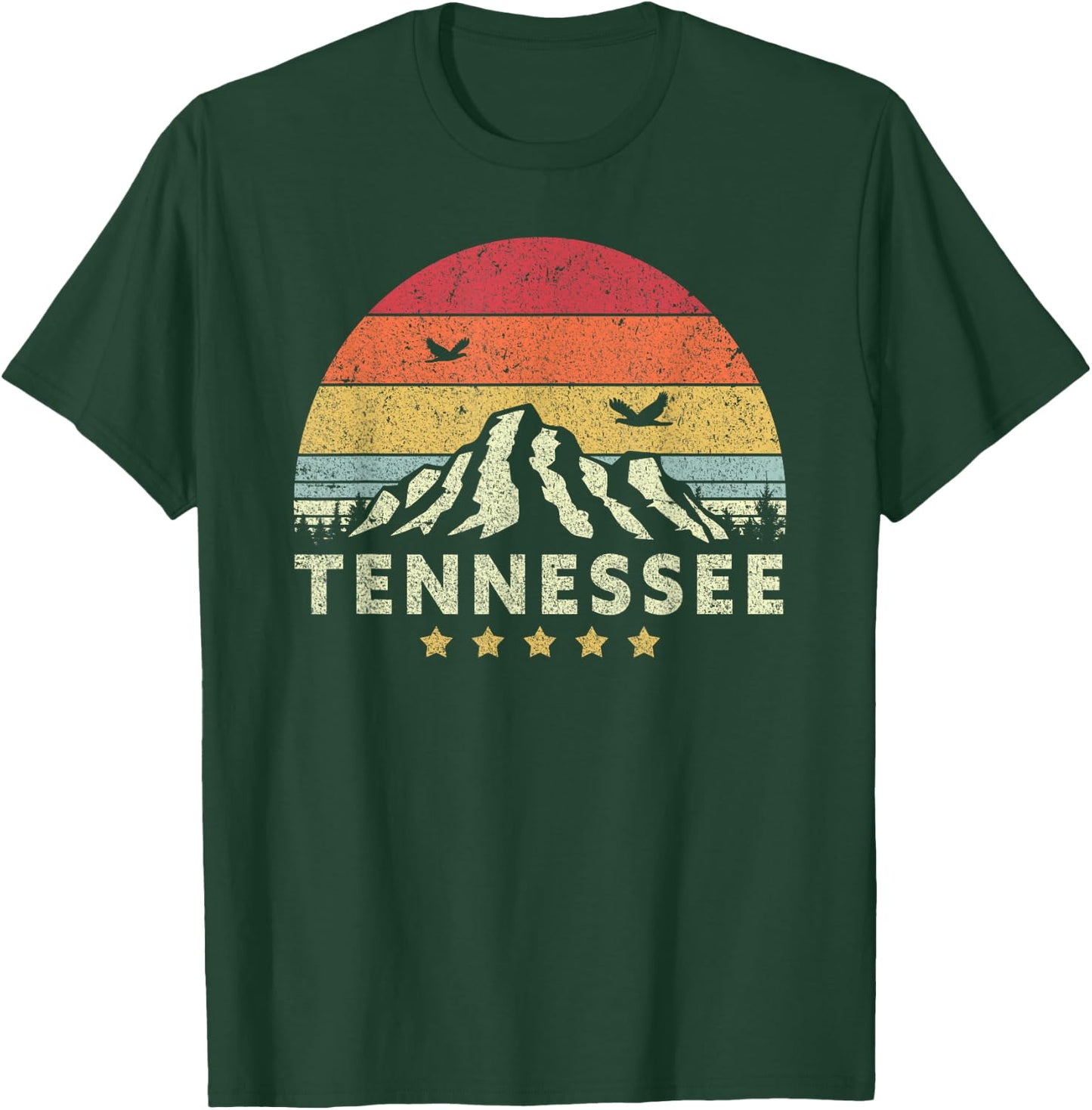 Tennessee Shirt. Retro Style TN, USA T-Shirt - T-Shirt | Forest