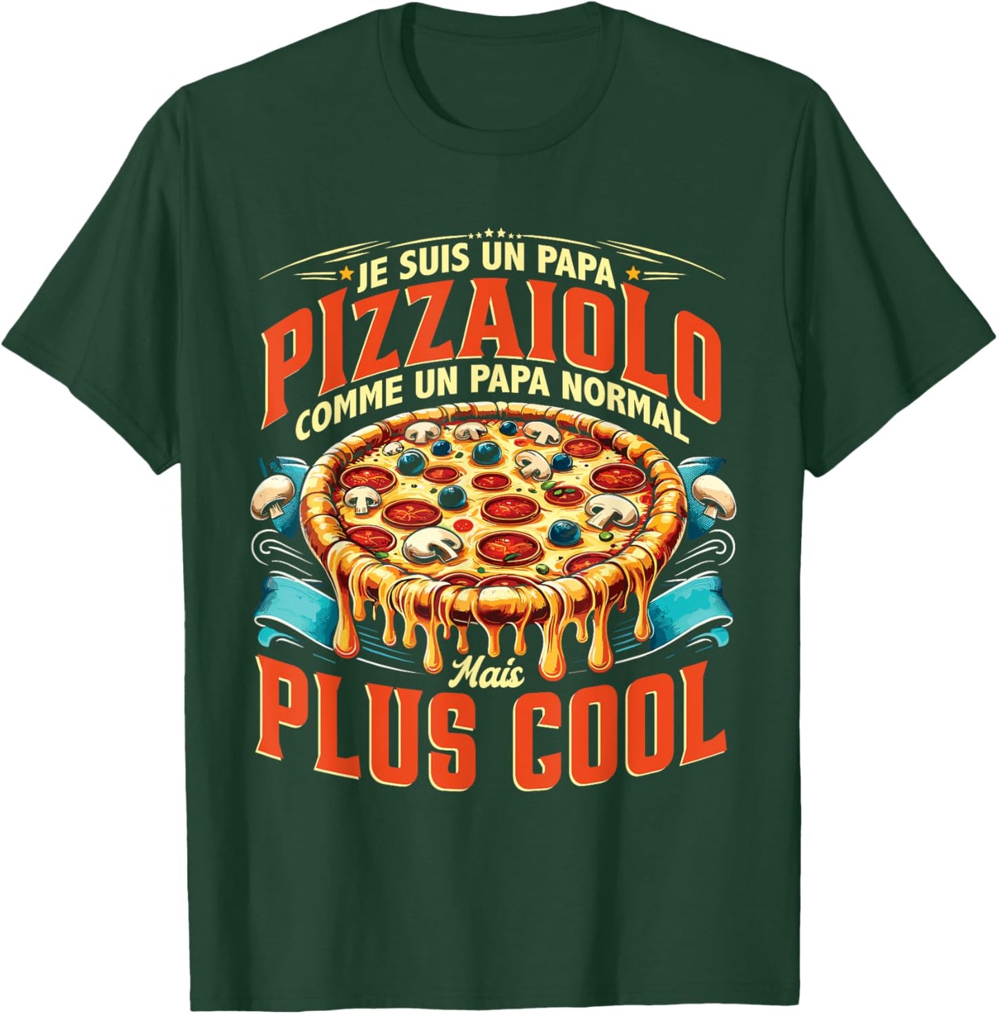 Pizzamaker Pizzeria Pizza Maker Italian Pastry Chef , Black, S T-Shirt - T-Shirt | Forest