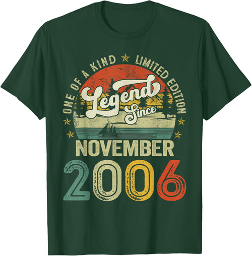 18 Years Old Legend since November 2006 18th Birthday Boys